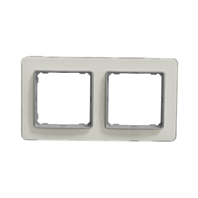 Sedna Design & Elements Ramka podwójna szkło białe efekt szkła SDD360802 SCHNEIDER (SDD360802)